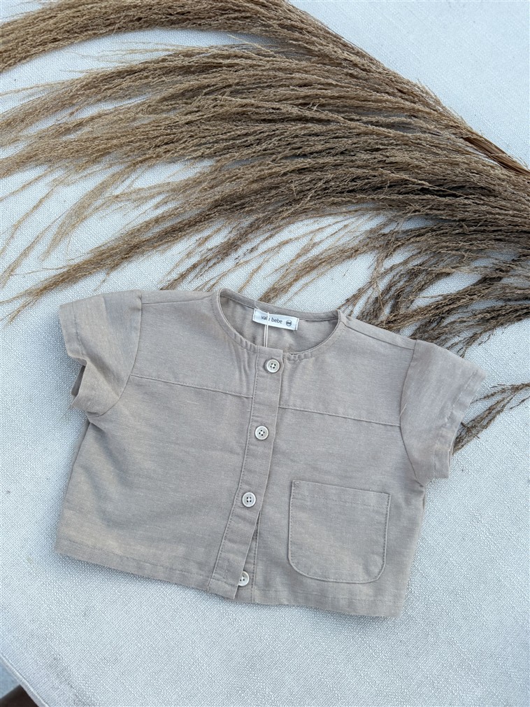 Henri Linen Shirt Beige