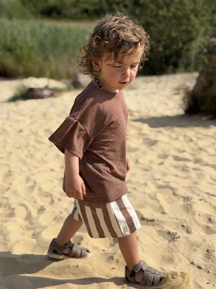 LITTLE LEAN SHORT STRIPED BRUIN