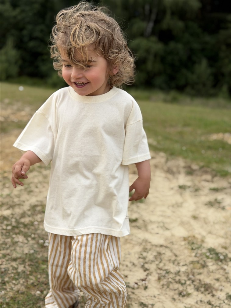 Ll Plain Short Sleeve Tee Cream