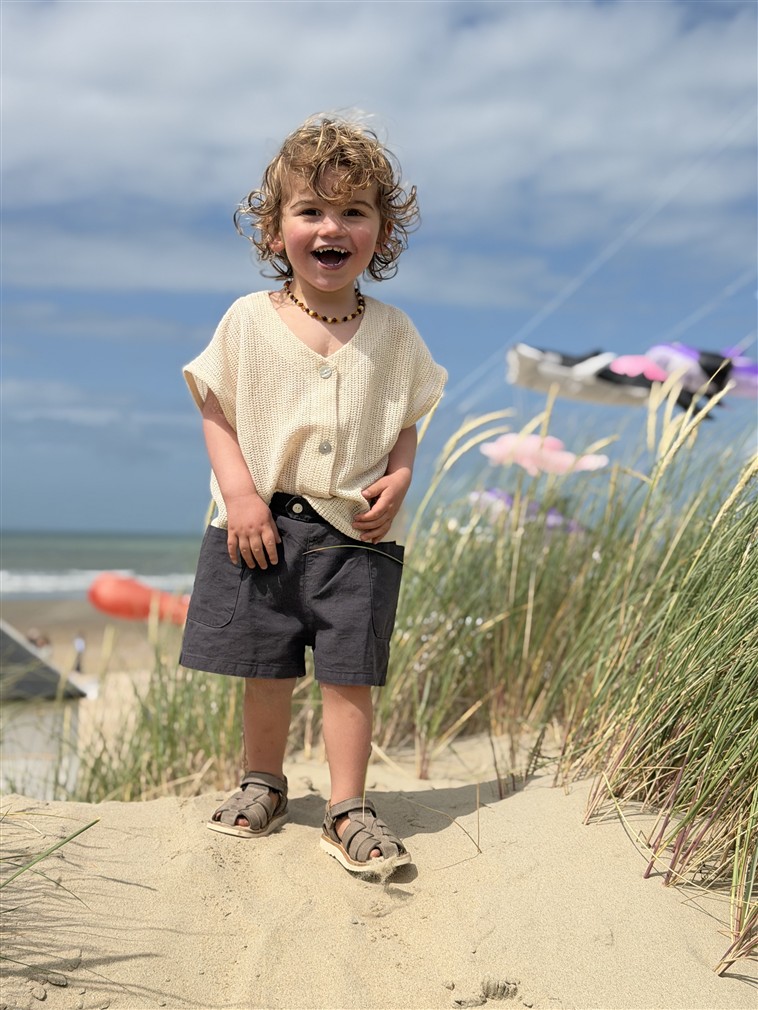 Ll Little Explorer Short 50%Linnen 50%Ka