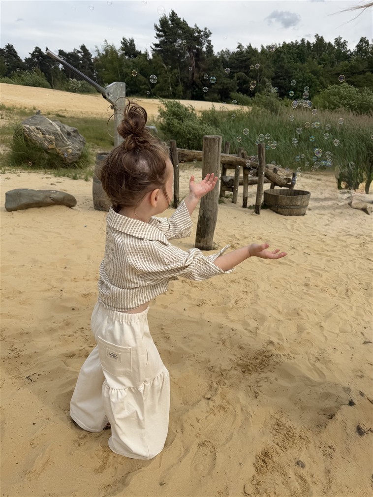 The Ruche Pants Kids Cream