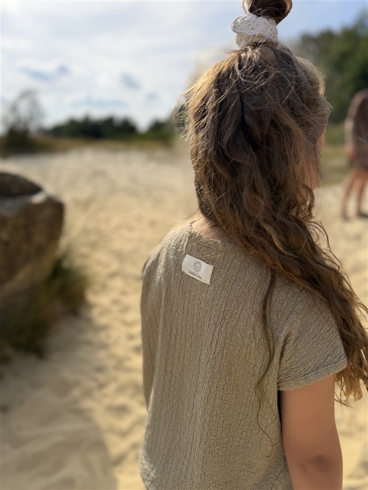 Moss Texture Tee Taupe