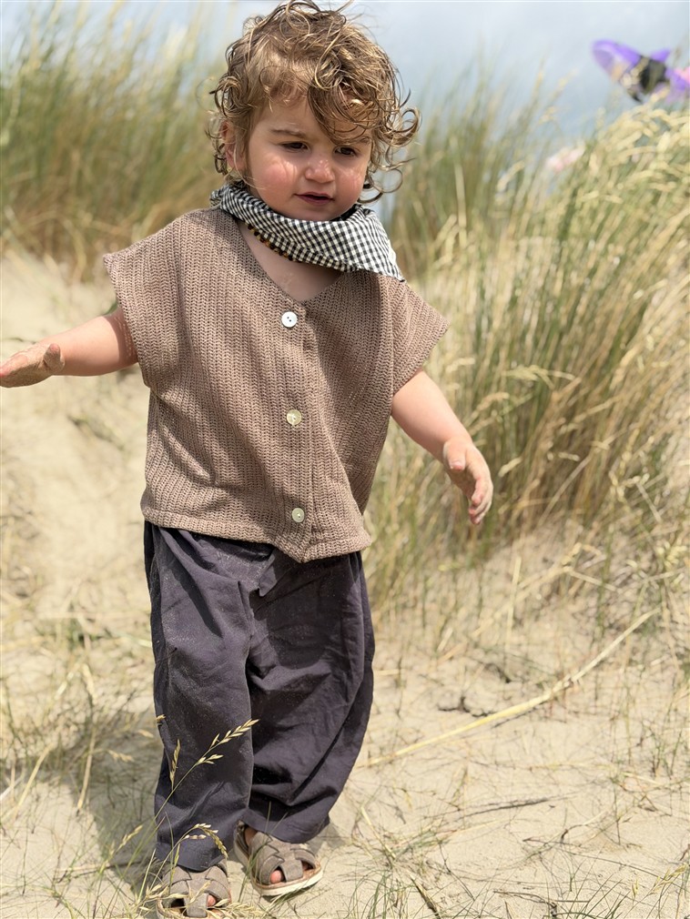 LITTLE LEAN BREEZE CARDIGAN MOCHA