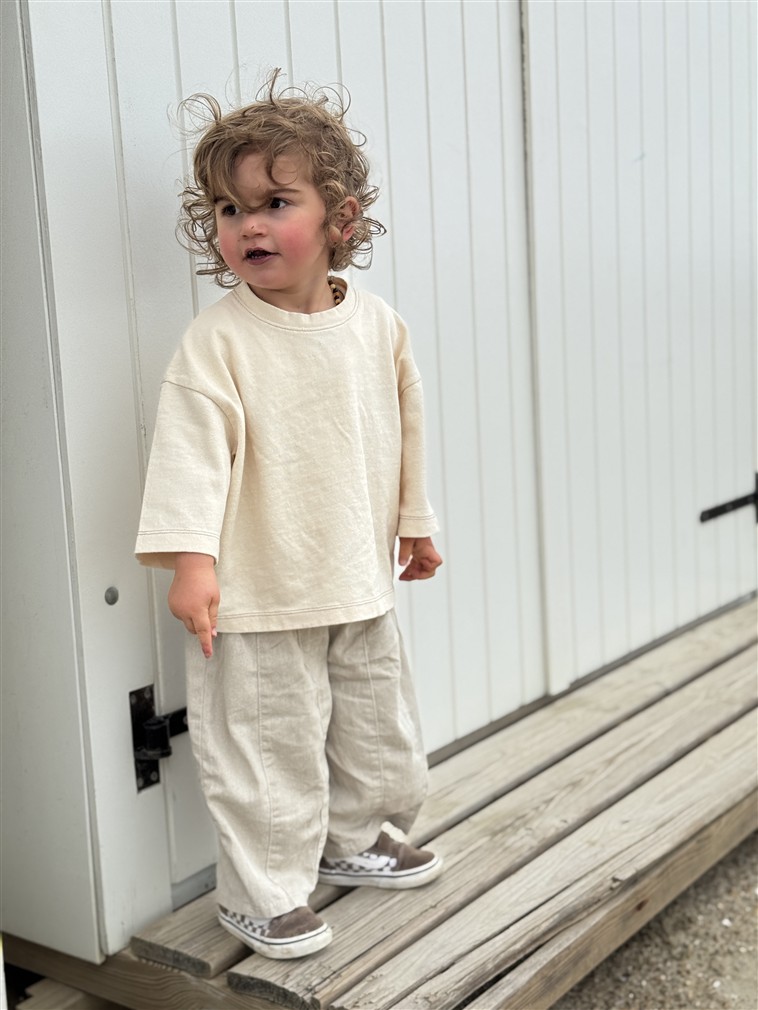 LITTLE LEAN STONE PANTS BEIGE