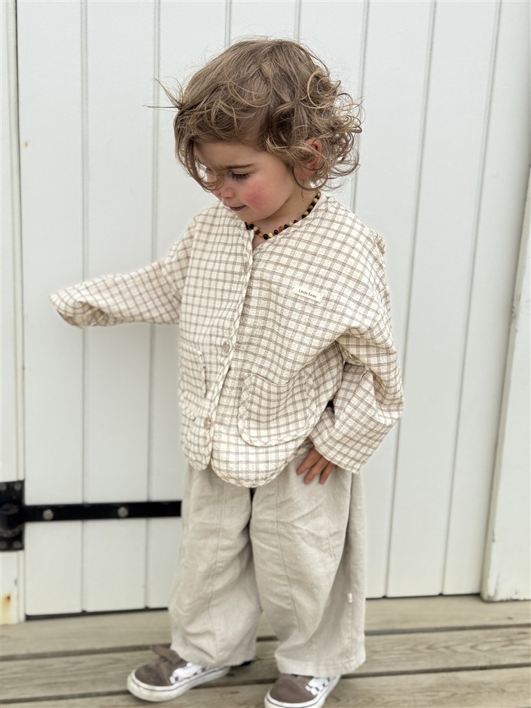 LITTLE LEAN OAK CHECK VEST