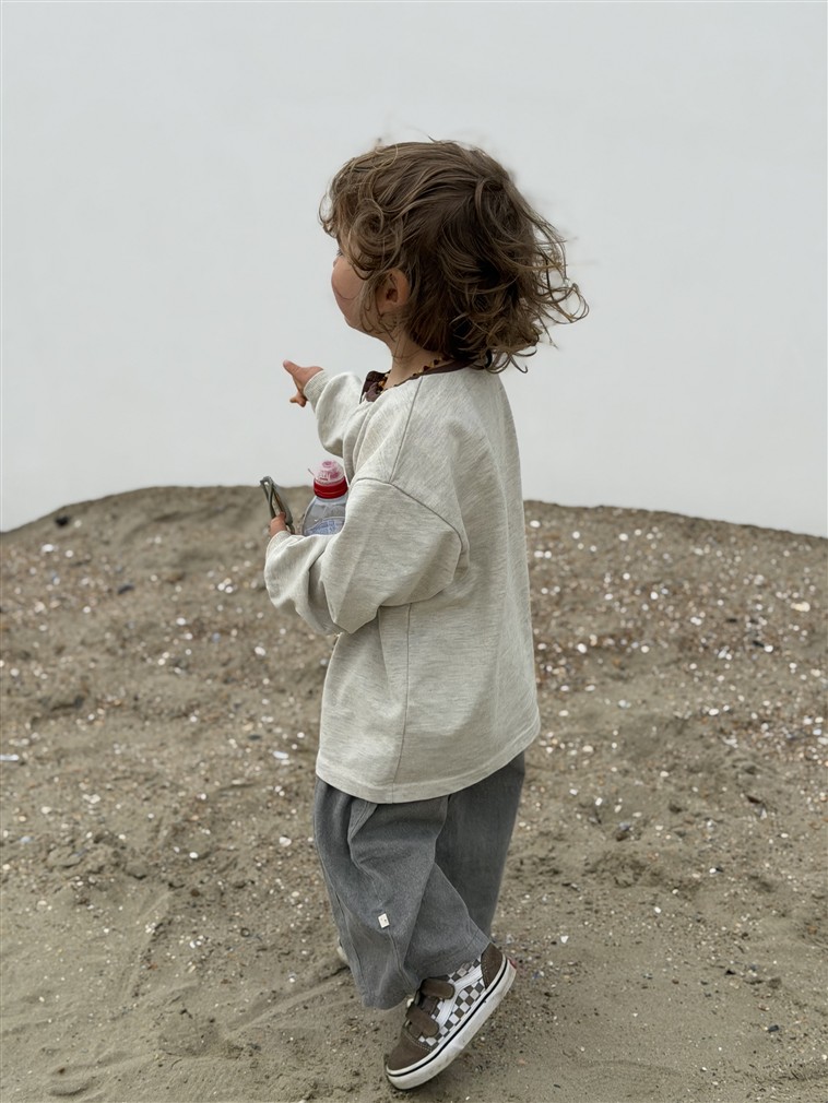 LITTLE LEAN STONE PANTS GREY