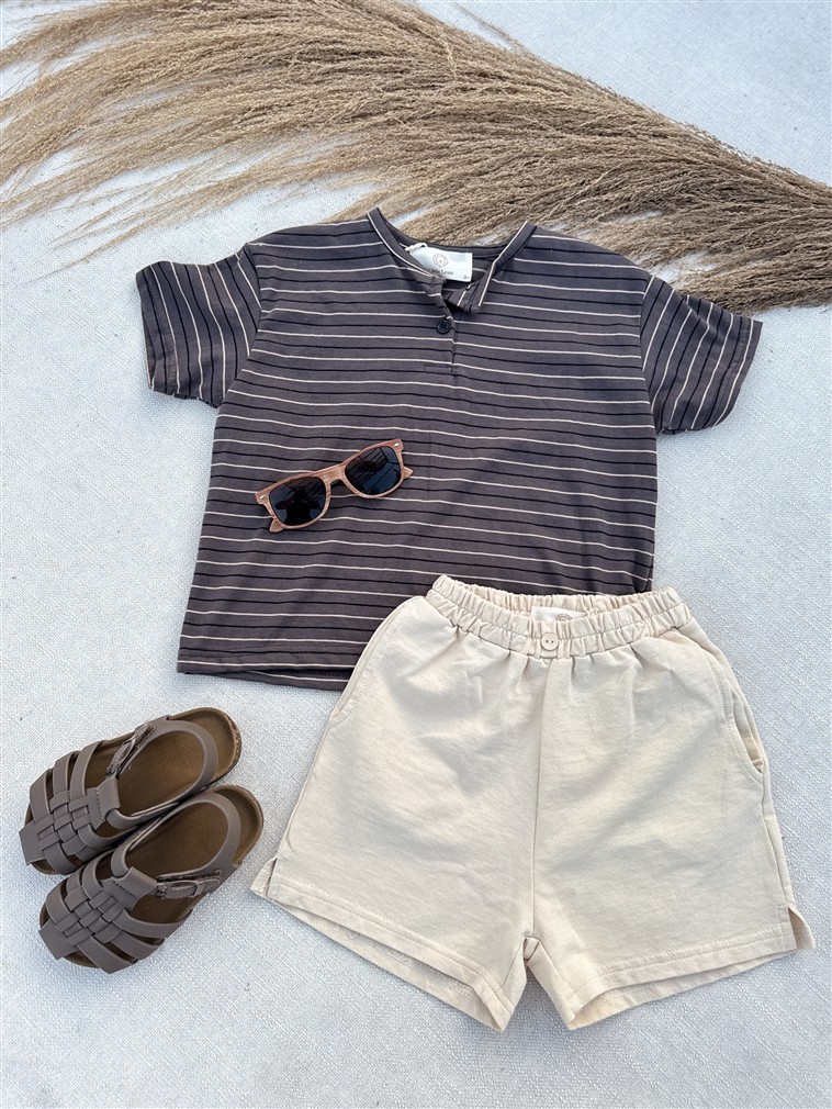 LITTLE LEAN BASIC SHORT BEIGE
