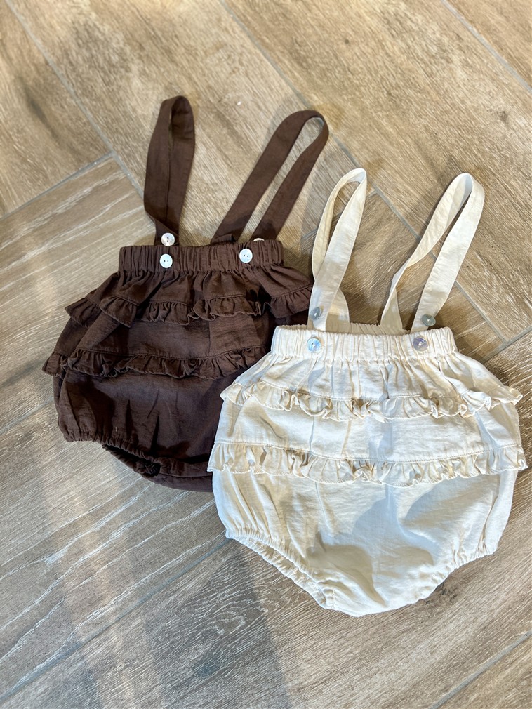 Ll Baby Ruffle Bloomer Cream