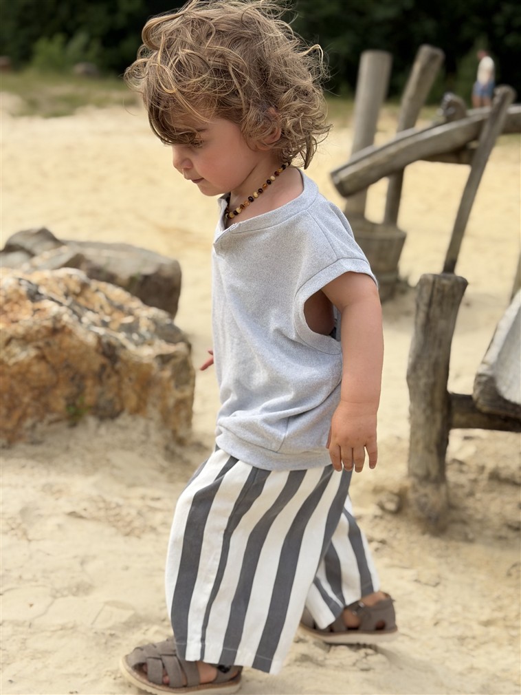 LITTLE LEAN Mila Bermuda Striped