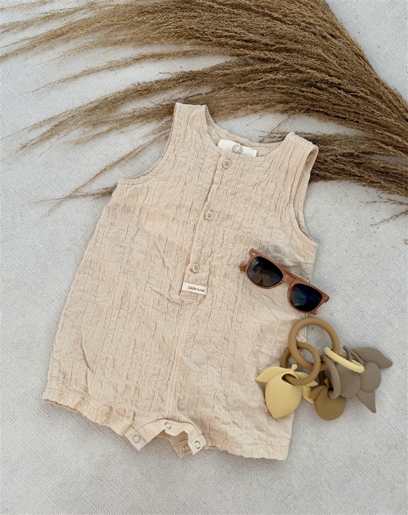 Dimple Cotton Suit Creme